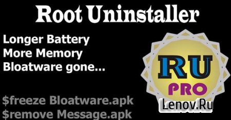 Как удалить системные приложения на Android (Root Uninstaller Pro v 7.8)