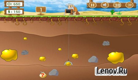 Gold Miner Classic: Gold Rush, Mine Mining Game v 2.5.16 Мод (много денег)