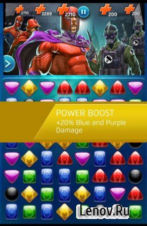 MARVEL Puzzle Quest v 276.635126 Мод (много денег)