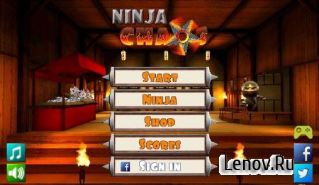Ninja Chaos v 1.2 Мод (свободные покупки)