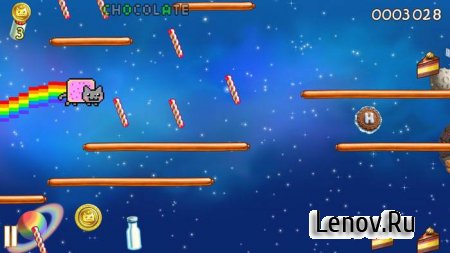 Nyan Cat: Lost In Space v 11.3.4 Мод (много денег)
