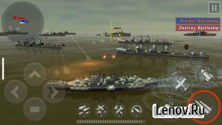 Морская битва: Мировая война v 3.6.5 Мод (много денег)
