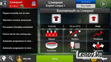 Soccer Manager 2018 v 1.5.8 Mod (Free Shopping)