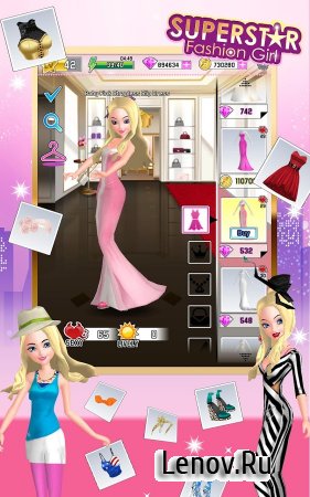 Superstar Fashion Girl v 1.1.0 Мод (Cheat menu & More)