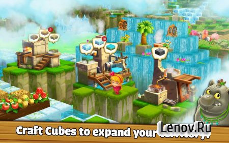 Cube Farm 3D: Skyland Craft ( v 1.1.280a) (Mod Money/Food)