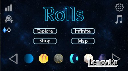 Rolls : Space Run 3D v 1.0.8 (Mod Money)