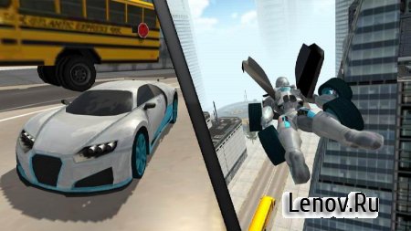 Flying Car Robot Simulator v 1 (Mod Money/Unlocked)