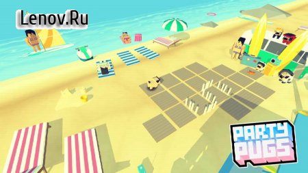 Party Pugs: Beach Puzzle GO! v 1.1.0  (infinite Coins/Free Pugs & More)