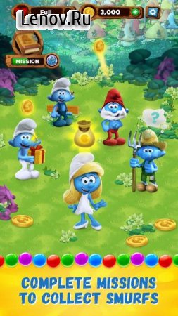 Smurfs Bubble Shooter Story v 3.03.010207  (nfinite Lives/Coins/Booster)