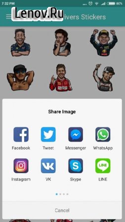 F1 Drivers Stickers from fans v 1.0 (Full)