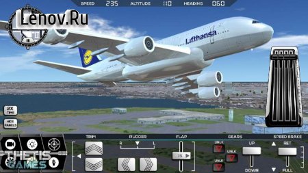 Flight Simulator FlyWings 2017 (обновлено v 4.1.5) Mod (Unlocked)
