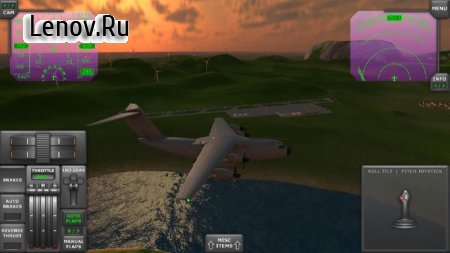 Turboprop Flight Simulator 3D v 1.29 Мод (много денег)