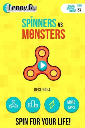 Spinners vs. Monsters v 1.0.3 Мод (Free Shopping)