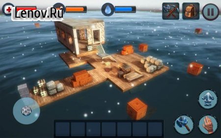 Winter Survival On Raft 3D v 1.0 (Modify invincible)