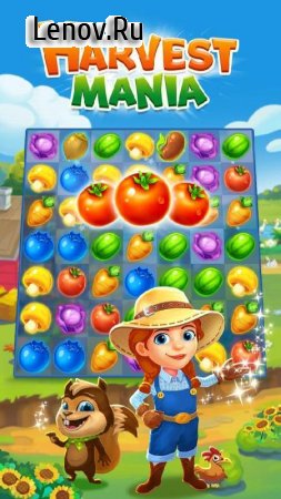 Harvest Mania - Match 3 Puzzle v 1.0.3  (Unlimited Live/Gems/Boosters & More)