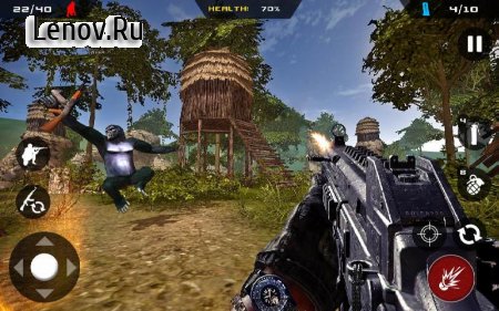 Apes Hunter - Jungle Survival ( v 1.1.3) (Mod Money)