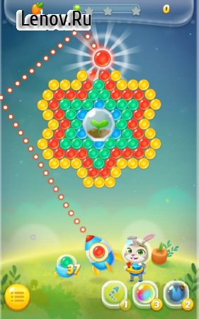 Bubble spinner : space bunny v 1.0.6 Мод (Unlimited Coins/Boosters/No Banner/No Ads)