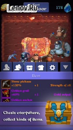 Mine Legend - Quest,Loot,Craft ( v 2.73) (Mod Gems)
