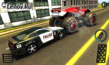 Police Chase Monster Car: City Cop Driver Escape v 1.0 (Mod Money)
