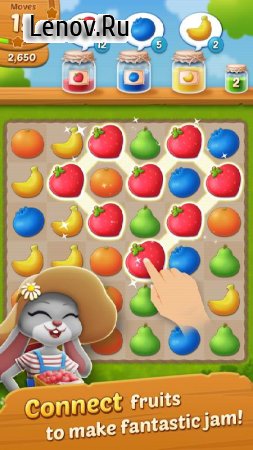 Fruit Jam: Puzzle Garden v 1.0.17 Мод (Unlimited Coins/Boosters/Ads-free)