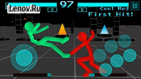 Stickman Fighting: Neon Warriors v 1.07 Мод (Free Shopping)