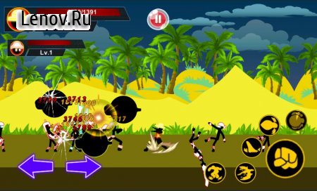 Stickman Hero - Pirate Fight v 1.5 Мод (Unlimited Gold/Coins/Gems)