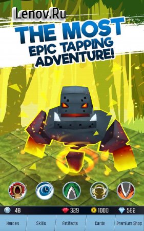 Tap Adventure Hero: Idle RPG Clicker, Fun Fantasy v 1.04.5 Мод (Unlimited Diamonds/Silver)