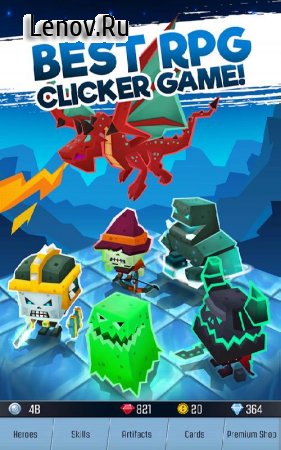 Tap Adventure Hero: Idle RPG Clicker, Fun Fantasy v 1.04.5 Мод (Unlimited Diamonds/Silver)