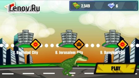 Jurassic Dinosaur: City rampage v 2.13  (Unlimited Gold/Diamonds)