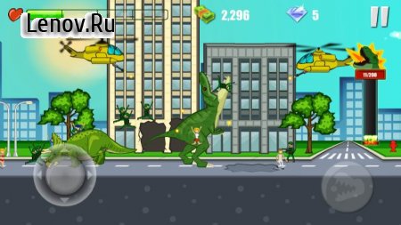 Jurassic Dinosaur: City rampage v 2.13 Мод (Unlimited Gold/Diamonds)