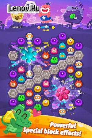 Momo Pop: Match 3 Hexa Blast! v 1.7.0  (Unlimited coins/gems/Always 5 lives)
