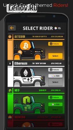 Crypto Rider - Bitcoin and Cryptocurrency Racing v 1.1 (Mod Money)