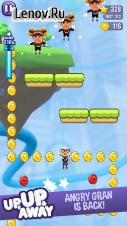 Angry Gran Up Up and Away - Jump v 1.3.1  (Unlimited Coins/Gems/Boost)