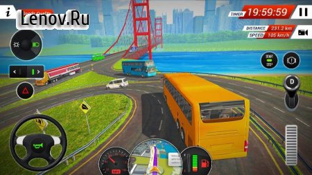 Coach Bus Driving Simulator 2018 v 4.9 Мод (Free Shopping)