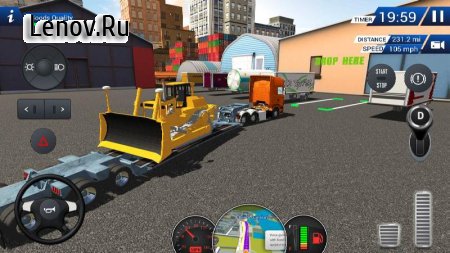 Euro Truck Driving Simulator 2018 v 2.4 Мод (Free Shopping)