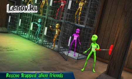 Scary Green Grandpa Alien v 2.1.4 Мод (Unlocked)