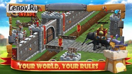 Throne Invade - Kingdom at War v 1.1.4 Мод (Unlimited Gold Coins/Diamonds)