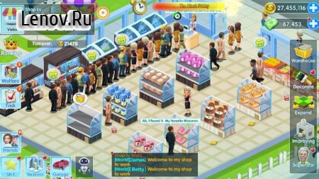 My Supermarket Story : Store tycoon Simulation v 3.4.3 Мод (Free Shopping)