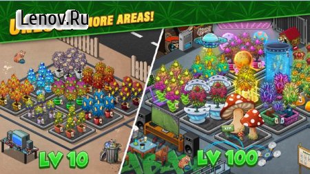Bud Farm Idle - Growing Tycoon Garden Decor v 1.36.82 Мод (Mod Menu/Add Gold/Cash/Seeds)