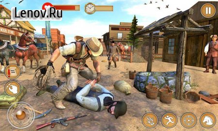 Western Cowboy Gun Shooting Fighter Open World v 1.0.5 Мод (A lot of gold nuggets/diamonds)