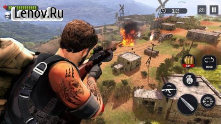 Battleground Fire : Free Shooting Games 2019 v 2.0.7 Мод (Unlimited Coin/Ammo/One Hit Kill/No Reload Time)