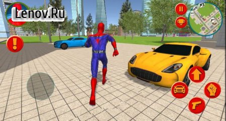 Spider Rope Hero Man Vegas Crime Simulator v 1.0 Mod (Unlimited skill points/gold coins)