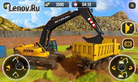 Heavy Excavator Crane - City Construction Sim 2017 v 1.1 Mod (Free Shopping)