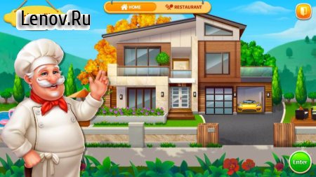 Cooking Home: Design Home in Restaurant Games v 1.0.28 Mod (Unlimited gold coins/diamonds/stars)