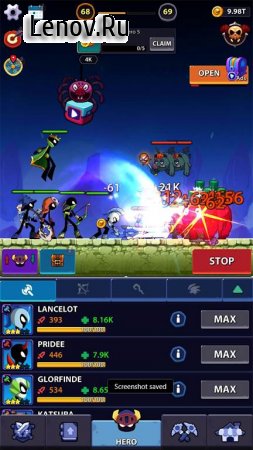 Idle Stickman Heroes: Monster Age v 1.0.26 (Mod Money/Free Shopping)