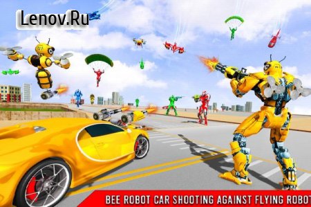 Bee Robot Car Transformation Game: Robot Car Games v 1.52 Mod (Characters can't die)