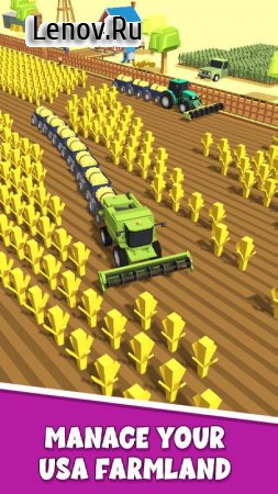 Farming .io - 3D Harvester Game USA v 7.0 Mod (A lot of money)