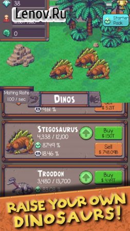 Idle Dino Zoo v 1.0.0 Mod (Sell Dinos)