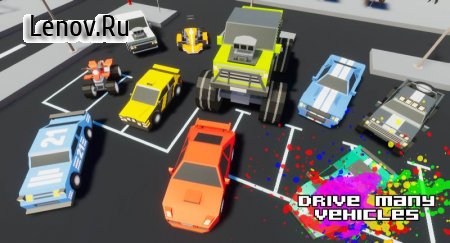 Gangster && Mafia Block City Dude Theft Pixel Car v 1.09 Mod (A lot of gold coins)