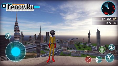 Stickman Rope Hero - Vegas Gangster Crime v 9.0.17 Mod (Get a role without looking at ads)
